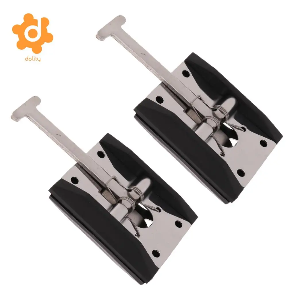 2 Pieces Truck Trailer Stainless Steel Hasp Lock Door Gate