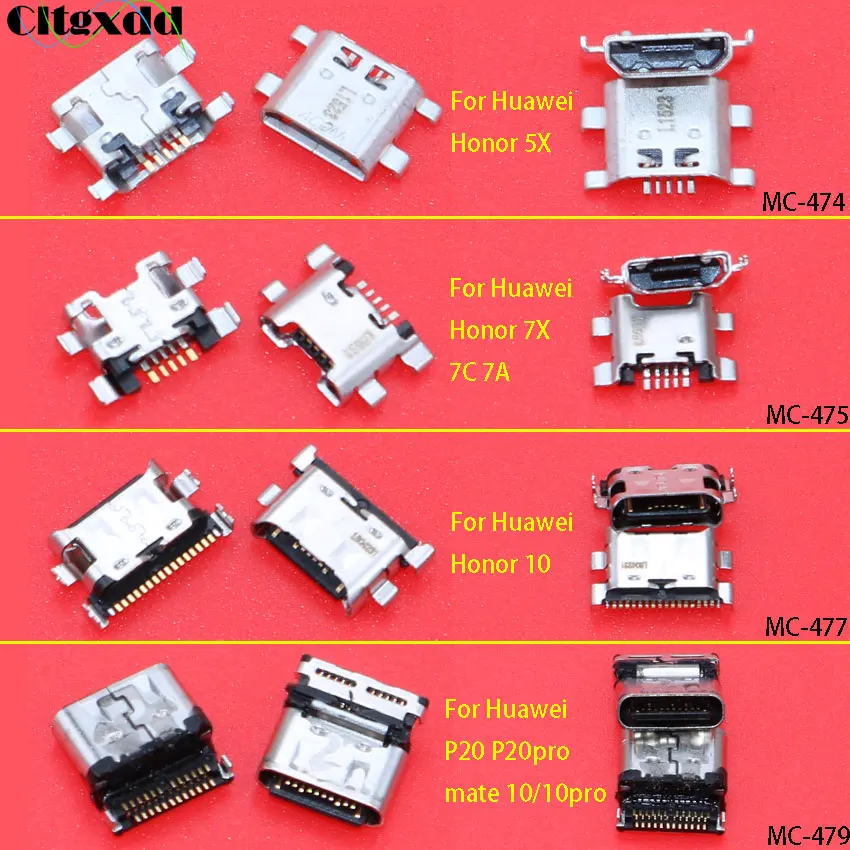 Разъем Micro USB cltgxdd 1 ~ 100 шт. 5pin разъем зарядный порт для Huawei P20 PRO Mate 10 10pro Honor 5X 7X 7C
