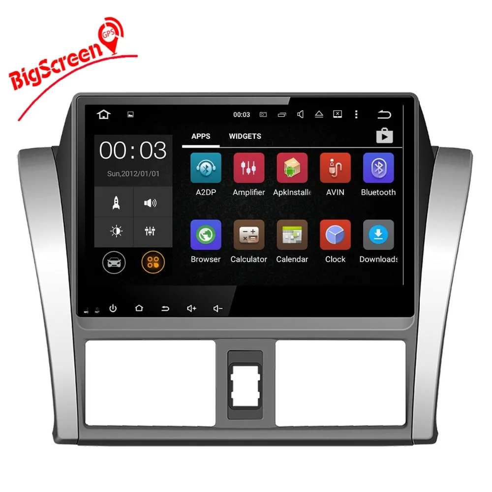 9 &quotAndroid 0 автомобильный DVD-плеер GPS навигатор для Toyota Vios YARIS Sedan 2013-2016 автомобильное