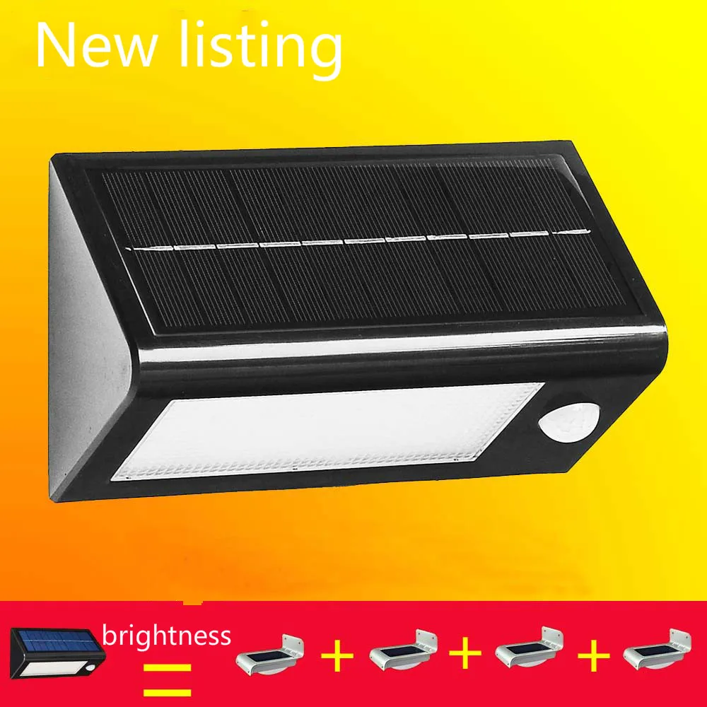 Drie-in functie zonne-verlichting buitenverlichting pir wandlamp led-straatverlichting