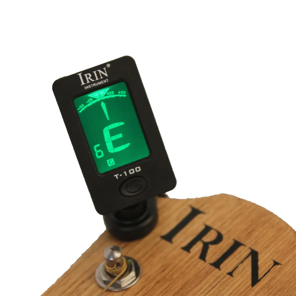 IRIN guitar bass ukulele violin tuner automatic mini portable clip on digital guitar pedal lcd tuner guitar string accessories