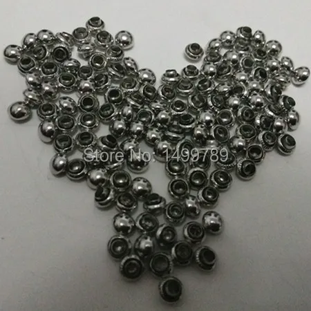 

DIY200Sets 4mm Accessories Silver Mushroom Rivets Leather Craft Punk Studs Shipping Free