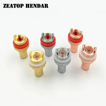 

16Pcs High Performance RCA Female Terminal Jack CMC RCA Copper Socekt AV Audio Video Connector