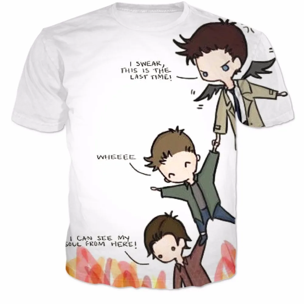 supernatural cas dean and sam t shirt women men fashion 3d supernatural cas dean and sam t shirt women men fashion 3d