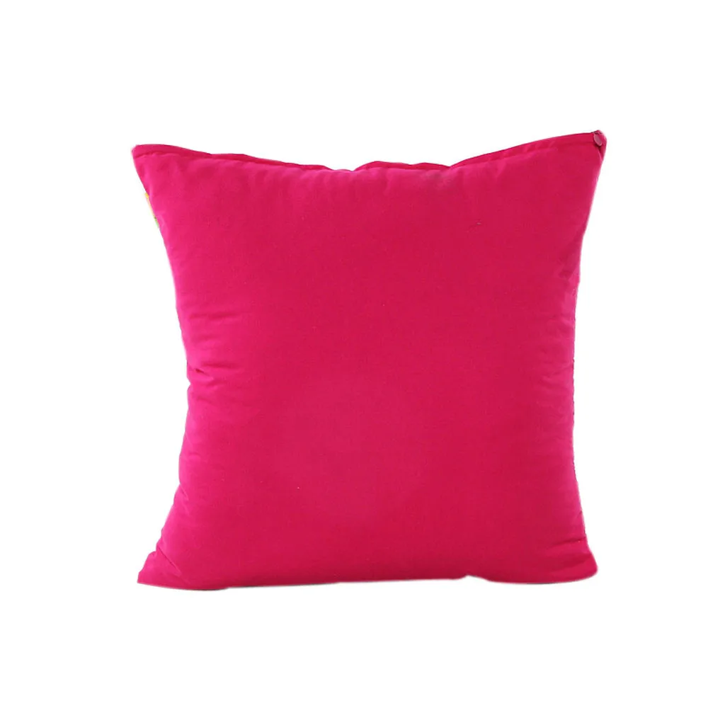 1 шт., мягкий чехол для подушки, декоративная подушка для дома, чехол, хлопок, лен, в полоску, Noragami Flores, чехол для подушки, cojines decorativos para sofa - Цвет: Hot Pink