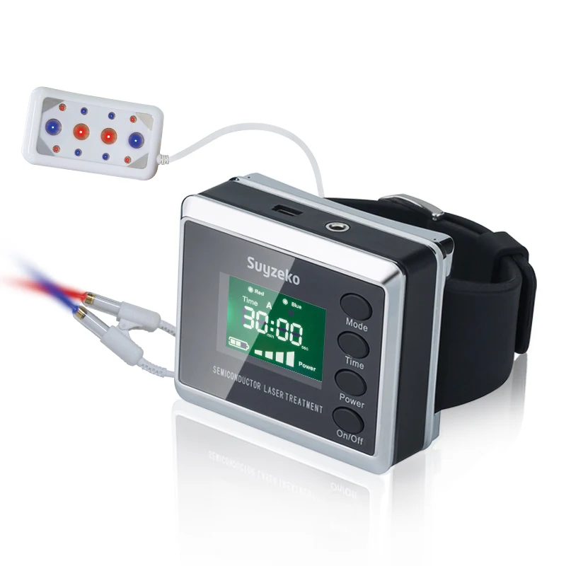 

2018 new model Suyzeko Hemotherapy Laser High Blood Sugar Viscosity Cholesterol Lower Level Therapy Laser Watch