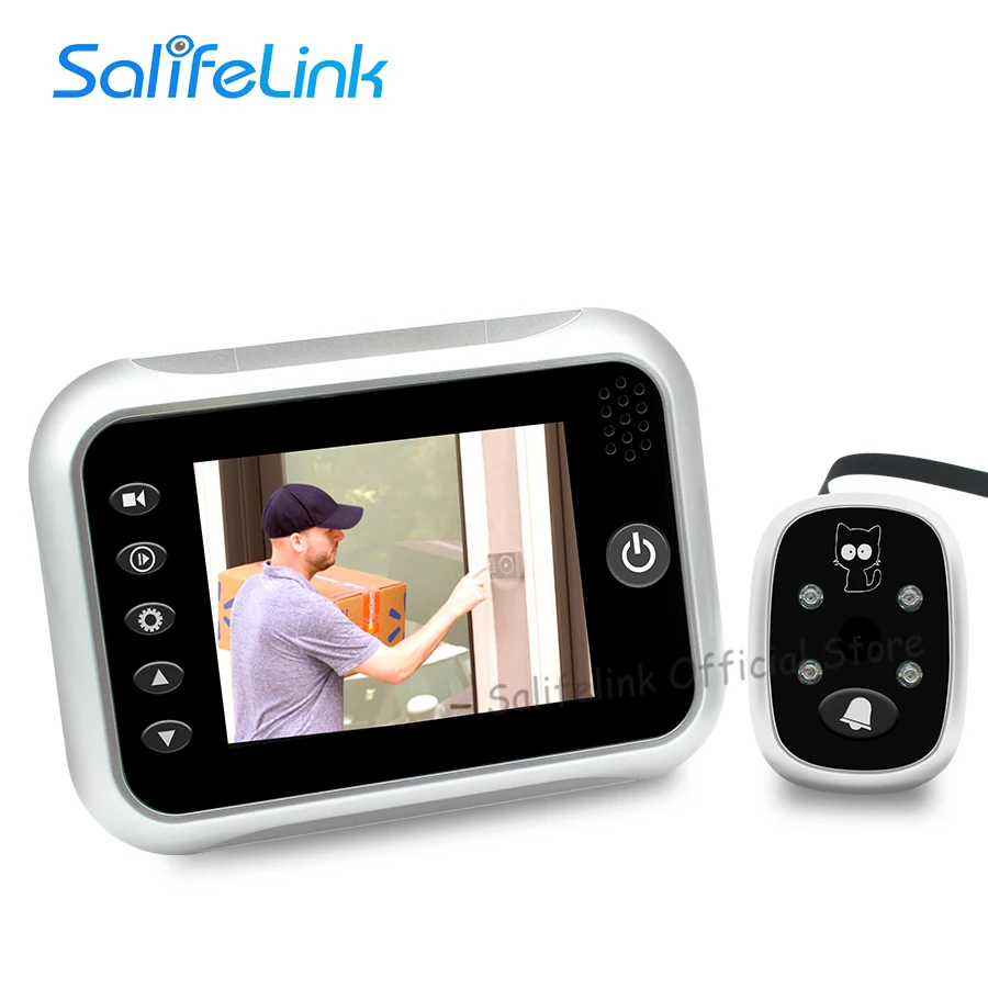 

New 3.5" LCD Screen Photo/Video Recording Door Camera Digital IR Night Peephole Camera Viewer Door Eye Doorbell No Disturb