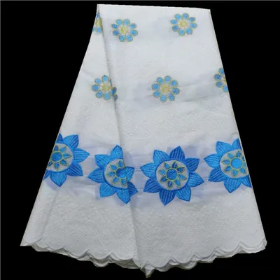 Синий швейцарская вуаль кружево ткань высокое качество с камни швейцарский хлопчатобумажная африканская ткань для свадьбы - Цвет: PL11062S5