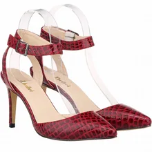 2016 neue Schwarz Rot Frauen Sexy Pumpt Dame Mode Spitz Dünne High Heels Schuhe Weibliche Sexy Heels
