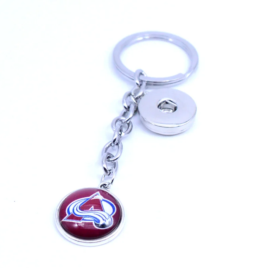 Ice Hockey Keychain NHL Colorado Avalanche Charm Key Chain Car Keyring