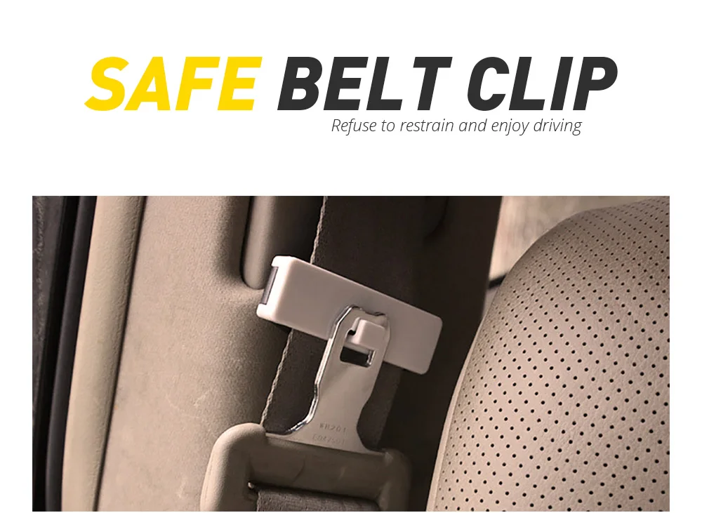 How To Use Auto Drive Seat Belt Comfort Clips Belt Poster