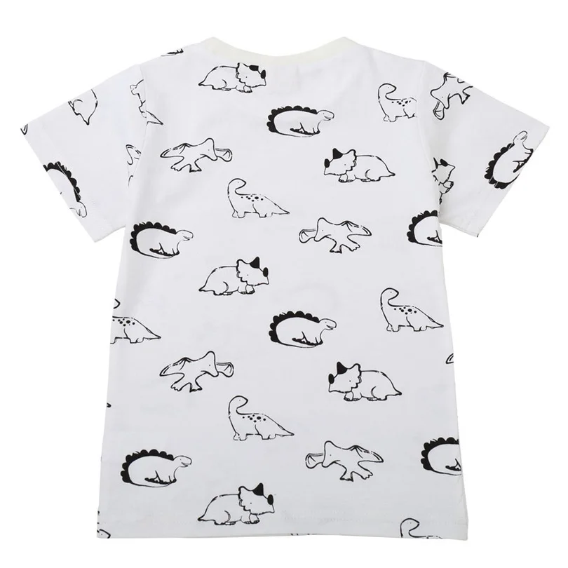 Г. Футболка для мальчиков и девочек детские базовые футболки С КАКТУСОМ, Детская Хлопковая одежда дизайнерские рубашки для маленьких мальчиков От 2 до 8 лет, Акула, динозавр - Цвет: U