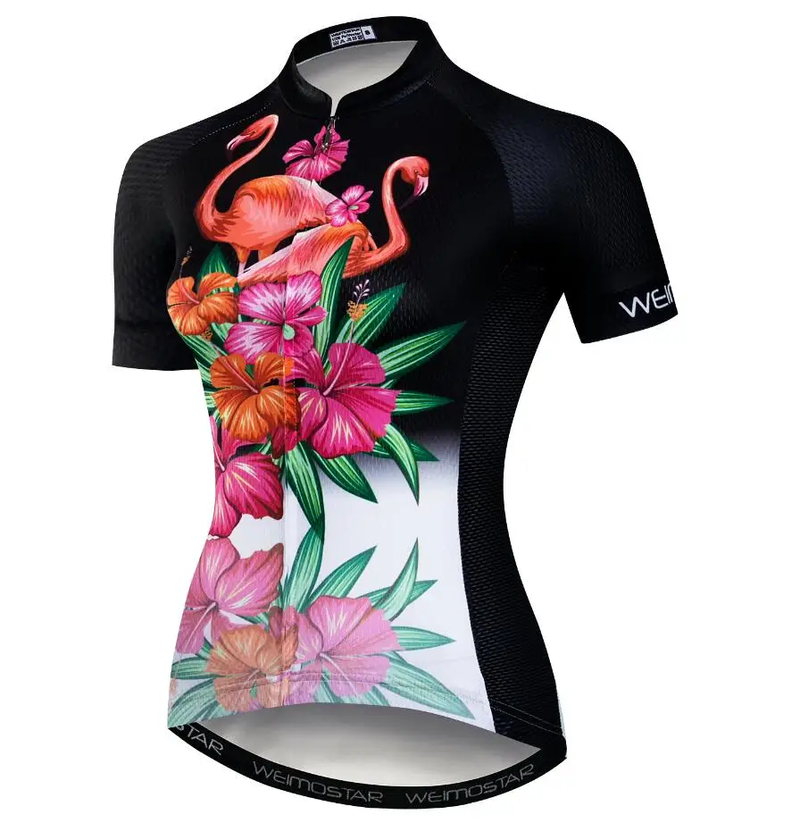 Женская футболка для велоспорта с коротким рукавом, майка для горного велосипеда, женская одежда для велоспорта, велосипедная рубашка на молнии, Топ - Цвет: CD5761