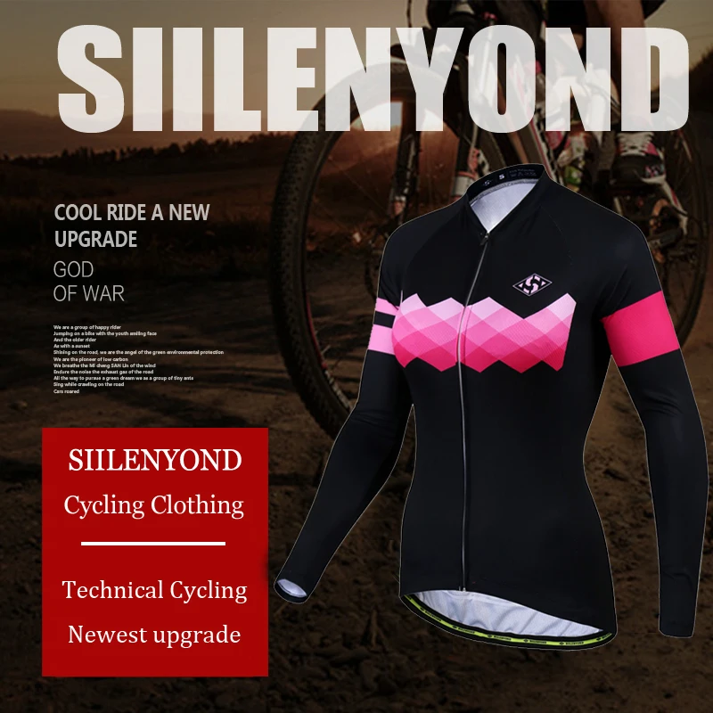 Siilenyond Женская дышащая велосипедная одежда осень MTB велосипедная одежда из Джерси для горного велоспорта велосипедная спортивная одежда Ropa Ciclismo