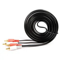 PLA-3m/10ft 2-RCA штекер 2-RCA мужской двойной стерео кабель для аудиокабель AV