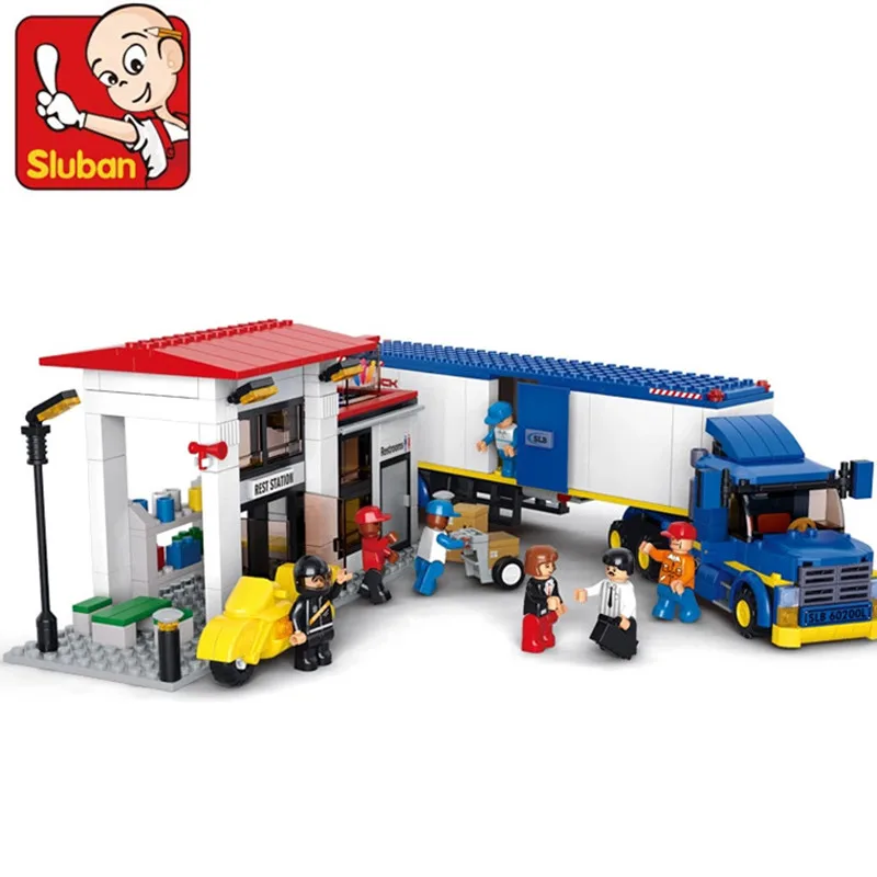 

Sluban 537pcs Heavy Duty Van Truck DIY 3D Construction Toy Building Blocks Sets Educational Toys for Children