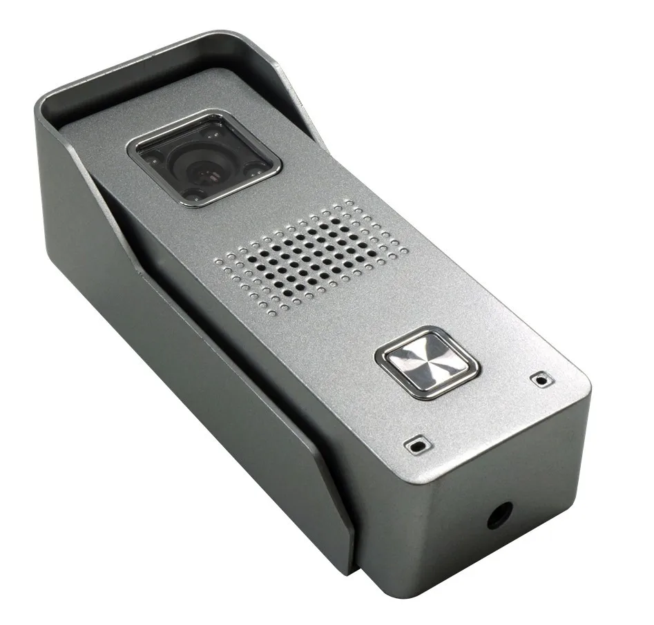 7 дюймов экран видеофонная дверная система видео двери Камера видео звонок алюминиевый сплав ночное видение Камера 2-монитор