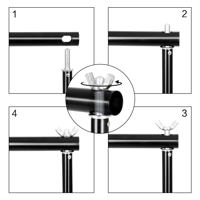 2.6x3M/8.5x10ft Photo Video Studio Backdrop Background Stand, Adjustable Telescopic Background Support System with Carry Bag