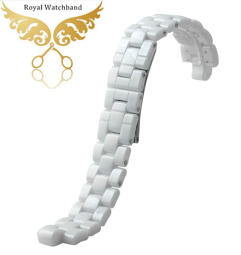 6mm 7 5mm High Quality Ceramic Watch Band Strap Bracelet Fit J12 Men Lady Watch