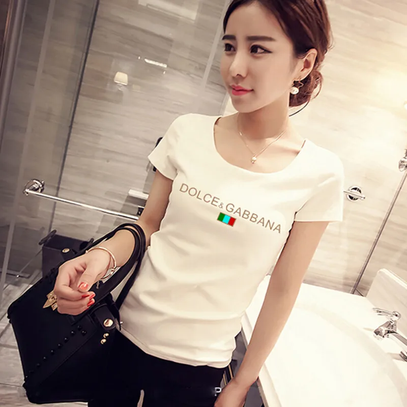 

T-shirt girl Xia Baitao loose half-sleeve T-shirt clothes Korean version of the new student cartoon