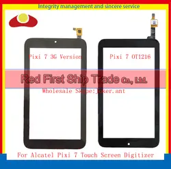 10 шт./лот для Alcatel PIXI 7 One Touch 216 H m'pop ot1216 1216 Сенсорный экран планшета Сенсор Панель спереди Стекло объектива черный