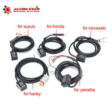 Alconstar-1-6 Gear Ecu Spina di Montaggio Moto EFI Velocità Display della Marcia Indicatore Per Suzuki per la Honda per Yamaha per Kawasaki