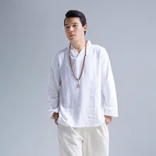 Hemp Every 20177 New Men’s Clothing Chinese Wind Linen Men’s Leisure Pure Color Coat Loose Type