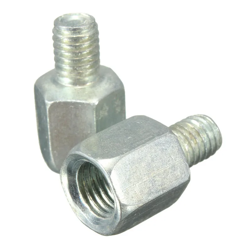 

Chrome Thread Reducer M10 10mm to 8mm M8 Motorcycle Mirrors Converter Adaptor Approx 26mm