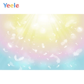 

Yeele Wallpaper Photocall Dream Fallen White Feather Photography Backdrop Personalized Photographic Backgrounds For Photo Studio
