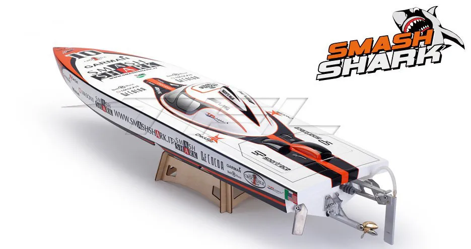 Smash Shark P1 Электрический бесколлекторный гоночный катер 1125 с 3660 KV2070 мотор, 120A ESC