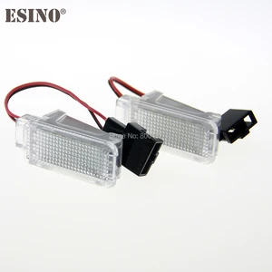 2 x LED Car Courtesy Lamps Interior Lights CANBUS OBC Error Free For Audi A2 A3 S3 A4 S4 RS4 A5 A6 S6 RS6 A8 S8 Q5 Q7 TT R8