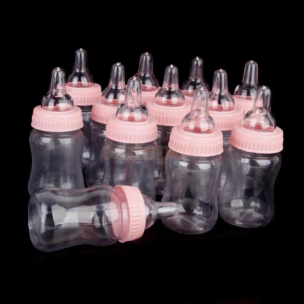 24 шт. бутылки для молока детское крещение для душа сувениры вечерние настольные декор для девочек и мальчиков