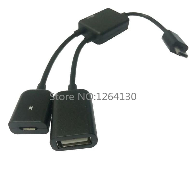 Микро USB 2 0 OTG Хост накопитель кабель с питанием для Galaxy S3 S4 Note3 Зарядка телефона