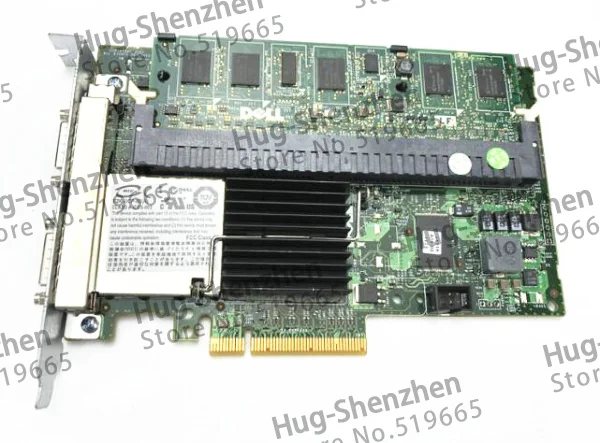  Hohe Qualität Dell 6E Raid Controller Karte SAS Externe Array Karte F989F MD1000 MD3000 Disk Schran