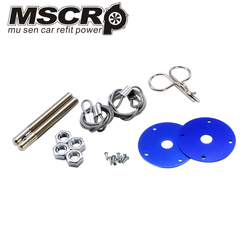 

Universal Car Plus Flush Hood Latch Pin Kit Racing Auto Engine Locks Bonnet Locking Hood Kit