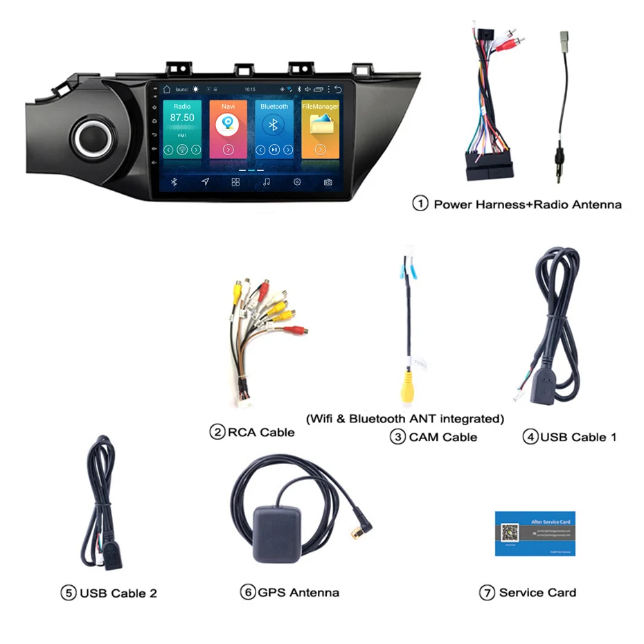 Clearance 10.1 INCH 2.5D IPS HD multi-touch screen Android 8.1 2G RAM 32G ROM NAVI  For KIA K2 2016-2018 with Bluetooth USB WIFI SWC 2
