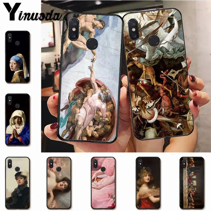 

Yinuoda Famous painting Diy Cell Phone Case for xiaomi redmi 7 5plus 6pro 6a 4x go note5 note7 note6pro mi8se 9se coque