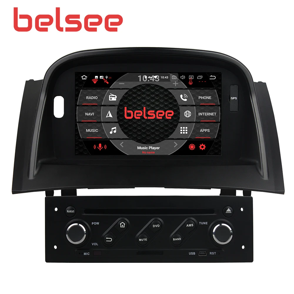 Belsee для Renault Megane 2 Fluence 2004-2009 Android 9,0 4 ГБ 8 ядерный автомобильный Радио Стерео gps головное устройство Авторадио мультимедийный плеер