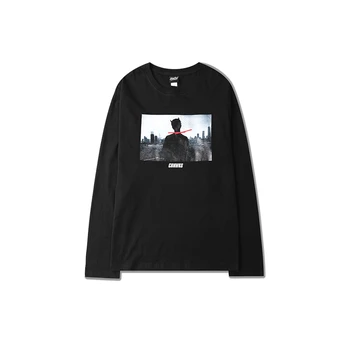 

men clothes 2018 long sleeve t shirt men streetwear cotton printed loose hip hop bottoming shirt men's long t shirt