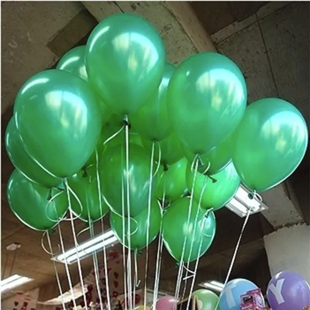 Balloon Decoration 10inch 1.2G Green Color Latex Peal Balloons Wedding