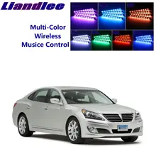 LiandLee автомобиль светящийся внутренний пол декоративные сиденья акцент окружающий неоновый свет для Hyundai Equus