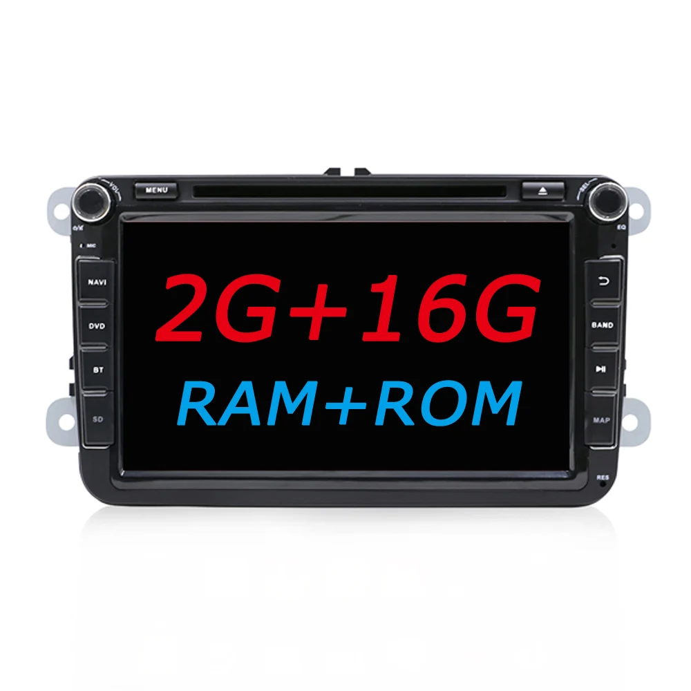 2Din 4 ядра Android 9 автомобильный DVD gps SWC wifi USB SD для Volkswagen GOLF 5 6 POLO TOURAN EOS PASSAT CC TIGUAN SHARAN SCIROCCO Caddy - Цвет: 2G 16G