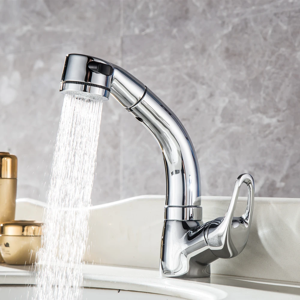water mixer Basin sink faucet basin mixer tap brass taps bathroom chrome faucet pull out modern bathroom faucet tap11