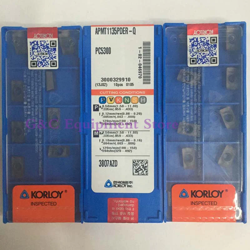 Токарный инструмент с ЧПУ APMT1135PDER Q PC5300 карбидные вставки APMT 1135 PDER PC5300| |