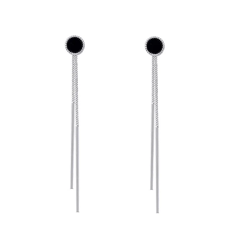Round Clip Earrings for Women Elegant Fashion Fake Tassel Earrings No Pierced Charm Jewelry Ear Clip Gift