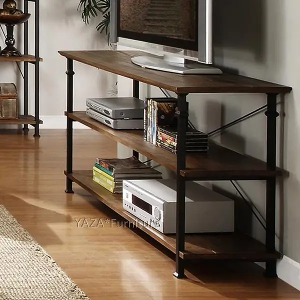 Loft Retro Style Tv Stand Old Pine Shelves Iron To Do The Loft Retro Style Tv Stand Old Pine Shelves Iron To Do The
