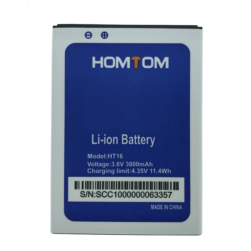 

In Stock High Quality HT16 Battery For Homtom HT16 HT16 Pro Mobile Phone Replacement + Tracking Number