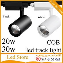 Черный белый cree COB Светодиодный фонарь 20 Вт 30 Вт коммерческое освещение Холодный теплый белый светодиодный точечные потолочные светильники AC 85-265 V CE& ROHS UL