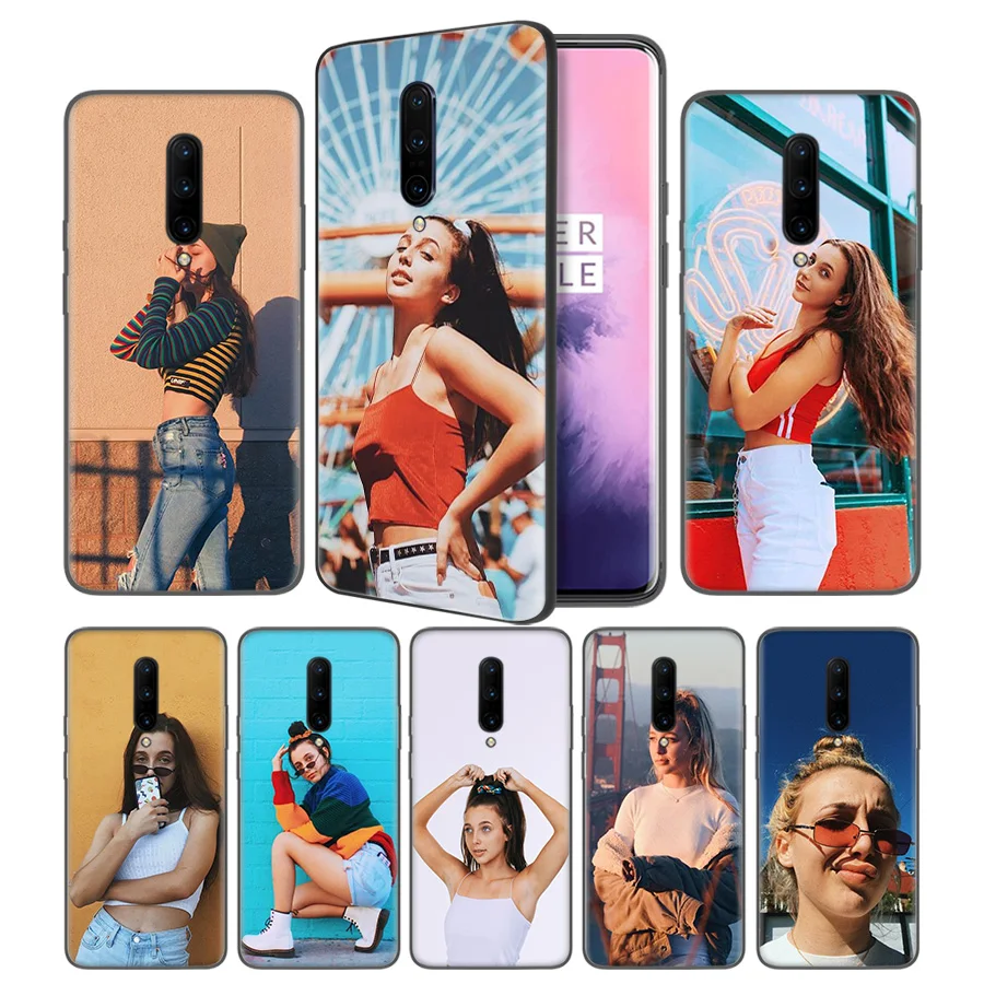 Emma Chamberlain Soft Black Silicone Case Cover for font b OnePlus b font 6 6T font