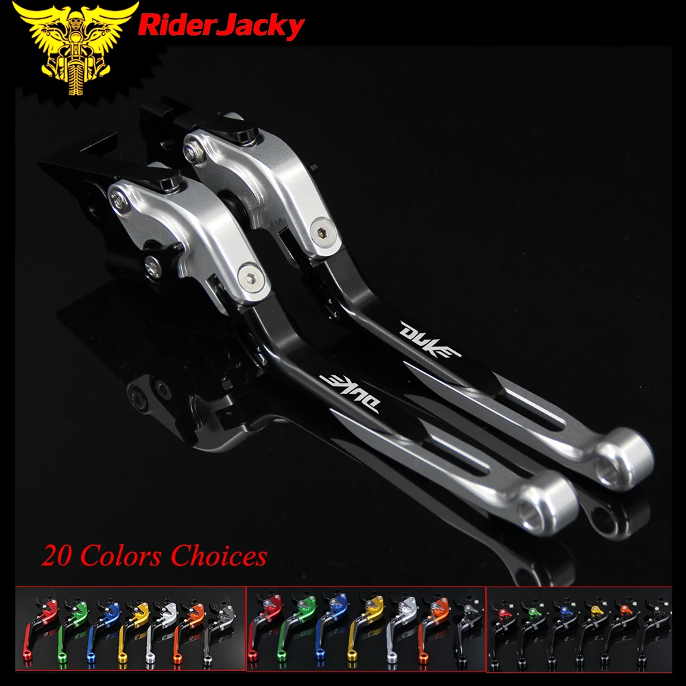 

RiderJacky 1 Pair Motorcycle Folding Extendable Brake Clutch Levers For KTM 390 Duke/RC390 2013-2018 2014 2015 2016 2017